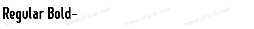 Regular Bold字体转换